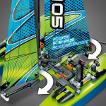LEGO Technic 2v1 katamarán alebo motorový čln 